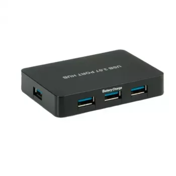 USB Hub VALUE USB 3.0 Lauaarvuti USB-jaotur 7 Porti koos Toiteplokiga