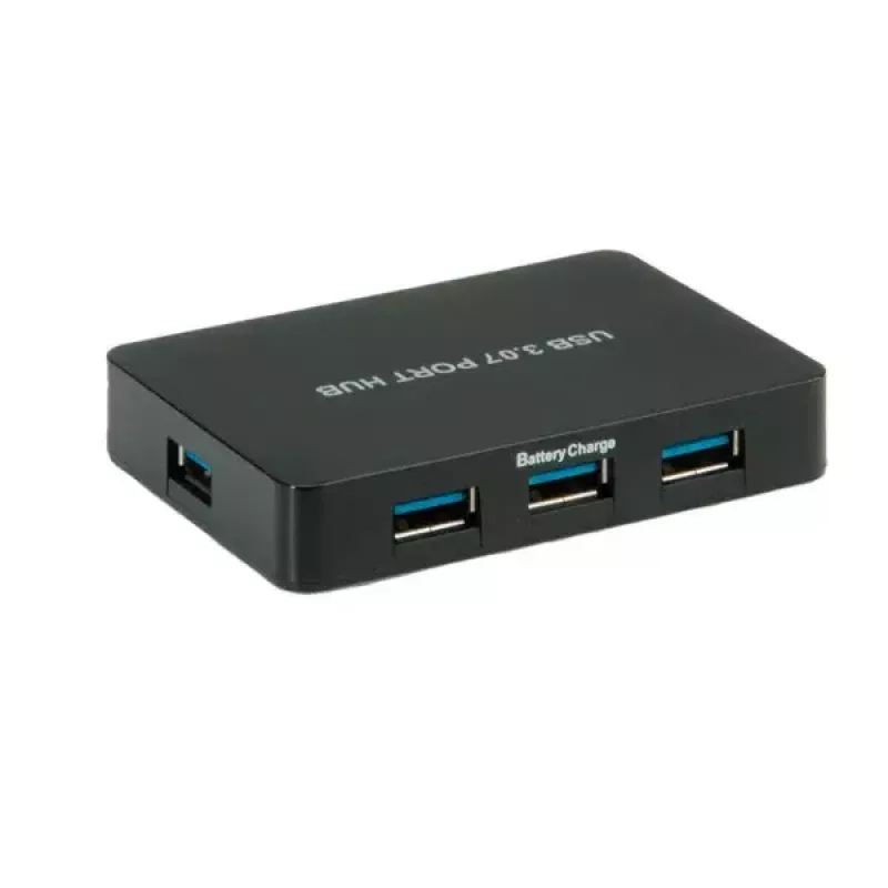 USB Hub VALUE USB 3.0 Lauaarvuti USB-jaotur 7 Porti koos Toiteplokiga