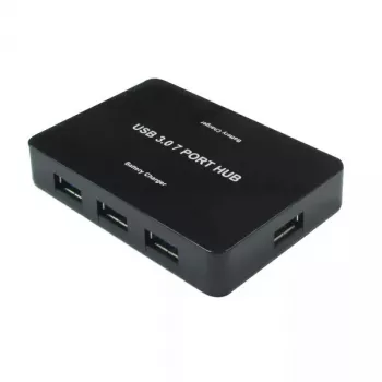 USB Hub VALUE USB 3.0 Lauaarvuti USB-jaotur 7 Porti koos Toiteplokiga