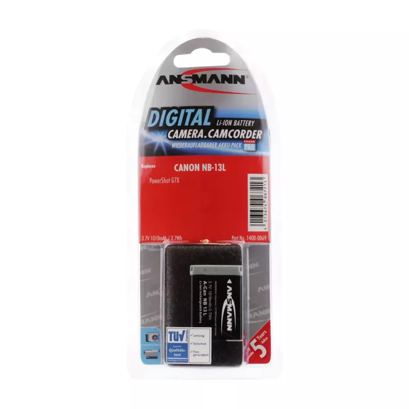 Kaameraaku Ansmann 1400-0069 liitium-ioon 1010 mAh
