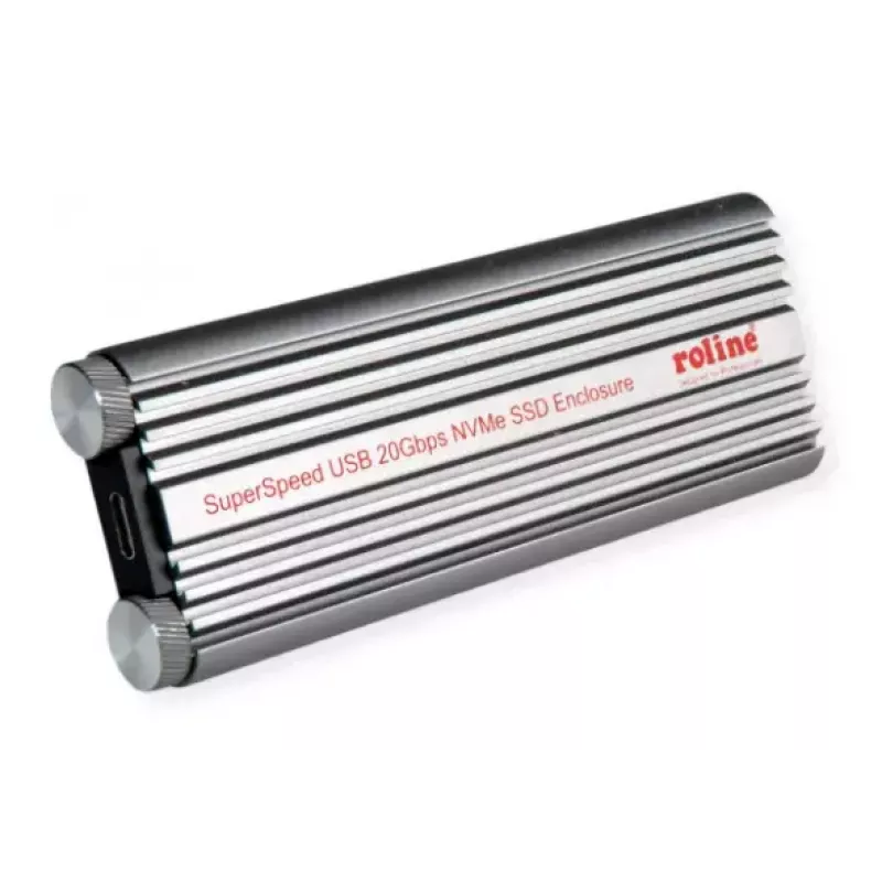 SSD korpus ROLINE 16.01.4147 M.2 Alumiinium Must 20 Gbit/s