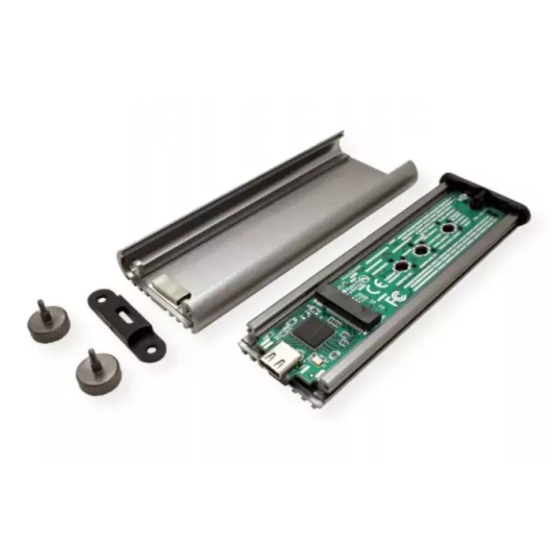 SSD korpus ROLINE 16.01.4147 M.2 Alumiinium Must 20 Gbit/s