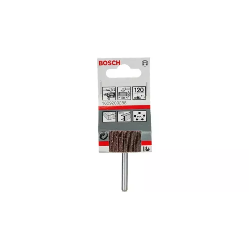 Bosch 1609200288 alumiiniumoksiidist lihvimislehtratas, 50 mm, tera 120