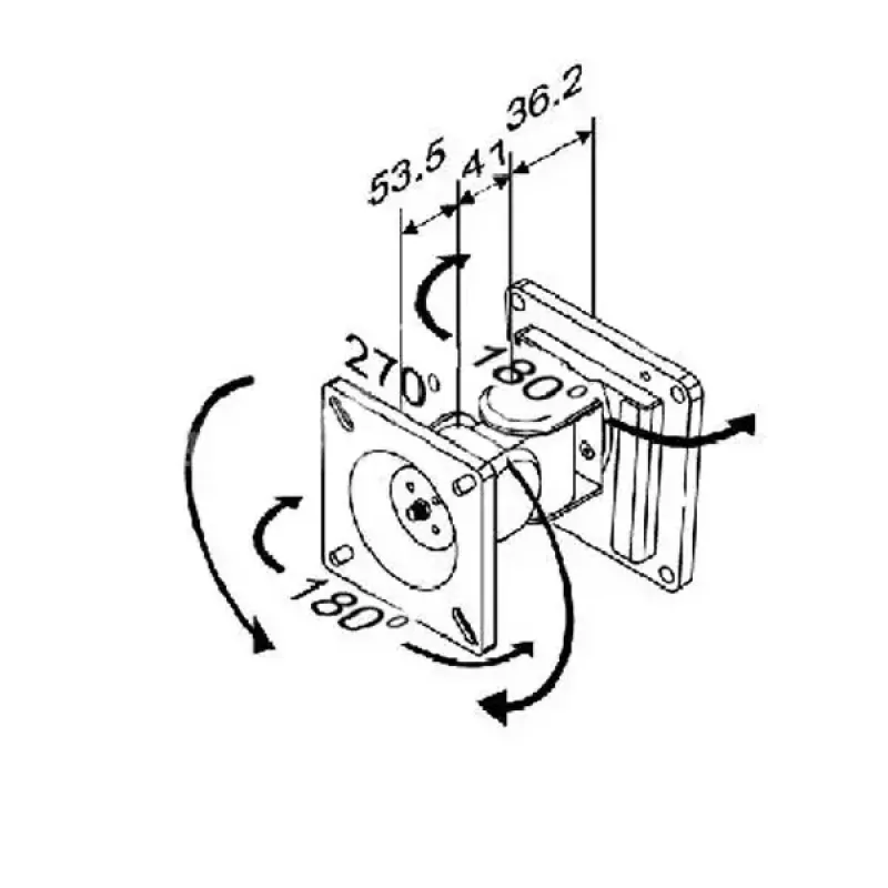 LCD Monitor Wall Mount Kit VALUE 2 Joints