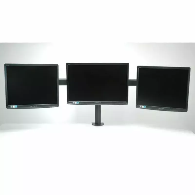 VALUE kolme LCD-varrega lauaklamber must — 3 ekraani monitorikinnitus, reguleeritav