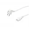 Toitekaabel VALUE 19.99.1016 Valge 0.6 m CEE7/7 IEC 320