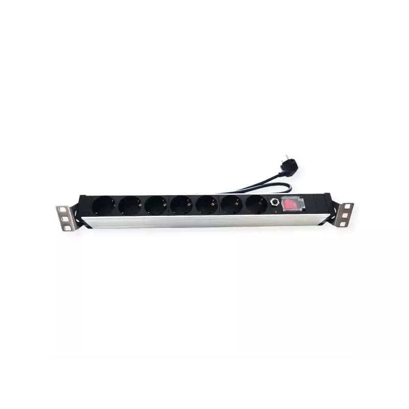 Toitejaotusseade PDU VALUE 19.99.1637 7 vahelduvvoolupesa 1U Alumiinium Must