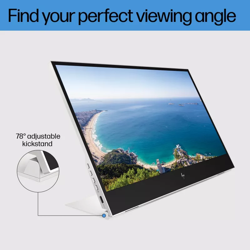 HP E-Series E14 G4 arvutimonitor 35,6 cm (14 tolli) 1920 x 1080 Full HD LED Valge