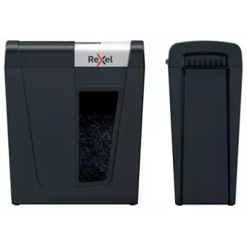 Rexel Secure MC4 paberipurustaja Mikropurustamine 60 dB Must, Hõbedane
