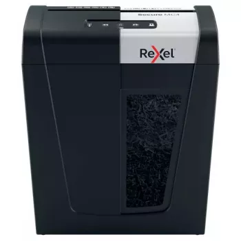 Rexel Secure MC4 paberipurustaja Mikropurustamine 60 dB Must, Hõbedane
