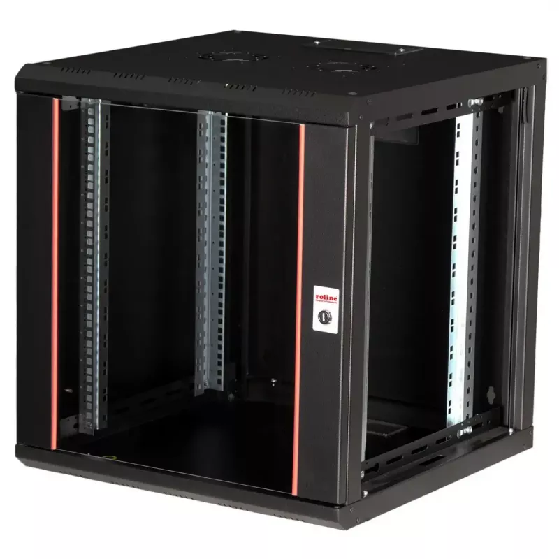 Seinale paigaldatav kapp ROLINE Pro 12U 19-tolline, 600x600 mm, must, IP20, võtmelukk