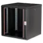 Seinale paigaldatav kapp ROLINE Pro 12U 19-tolline, 600x600 mm, must, IP20, võtmelukk
