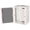 Seinale kinnitatav 19-tolline riiulikapp ROLINE Pro 16U 600x450 mm, hall, võtmelukk, IP20
