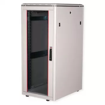 ROLINE 19-tolline võrgukapp Pro 26U, 600x800 mm LxS, klaasuks, hall, IP20, 600 kg kandevõime