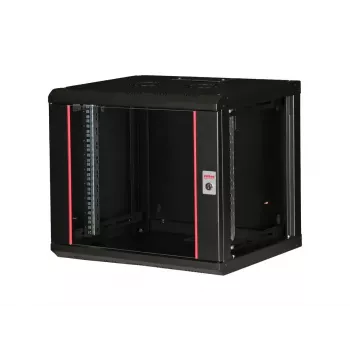 ROLINE 19-tolline seinale kinnitatav riiul Pro 9U, 450x600 LxS, must, võtmelukk, IP20