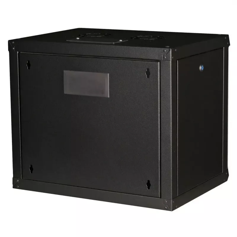 ROLINE 19-tolline seinale kinnitatav riiul Pro 9U, 450x600 LxS, must, võtmelukk, IP20