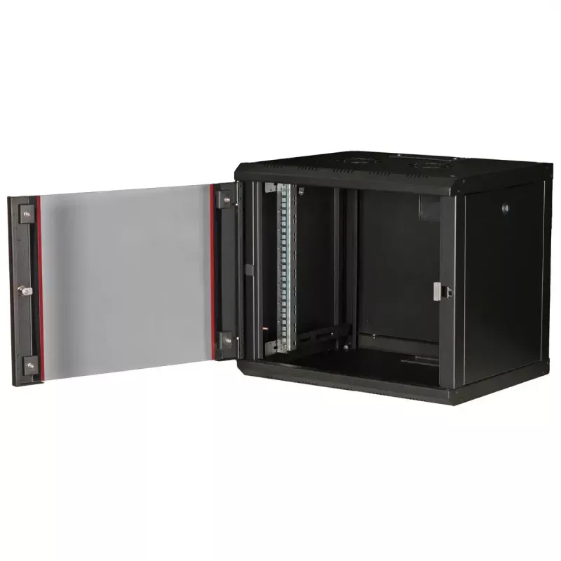ROLINE 19-tolline seinale kinnitatav riiul Pro 9U, 450x600 LxS, must, võtmelukk, IP20