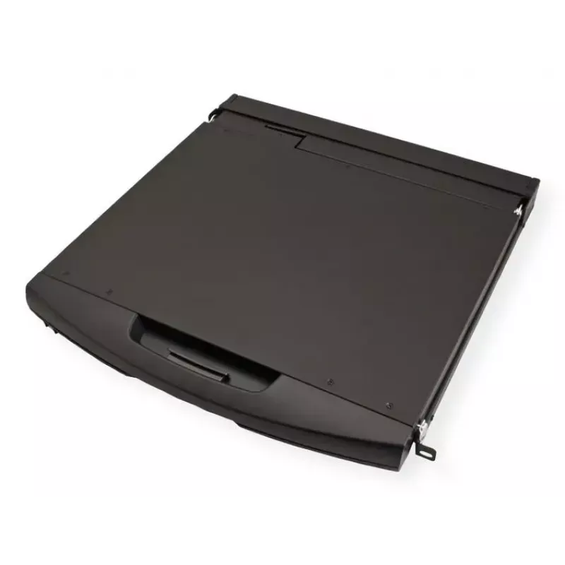 Rack-konsool VALUE 26.99.0132 — 19 tolli (48,3 cm) 1366×768 LCD, 1U, Šveitsi klaviatuur, must
