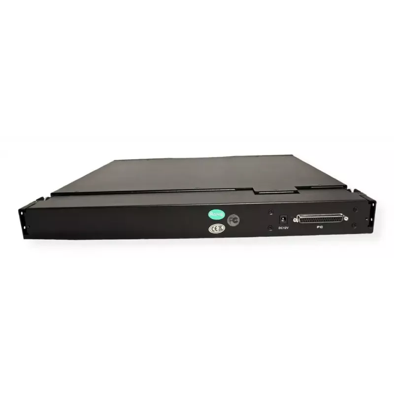 Rack-konsool VALUE 26.99.0132 — 19 tolli (48,3 cm) 1366×768 LCD, 1U, Šveitsi klaviatuur, must
