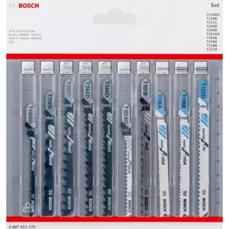 Bosch 2 607 011 170 pusle/tikksae/käävsaetera Pusletera 10 tk