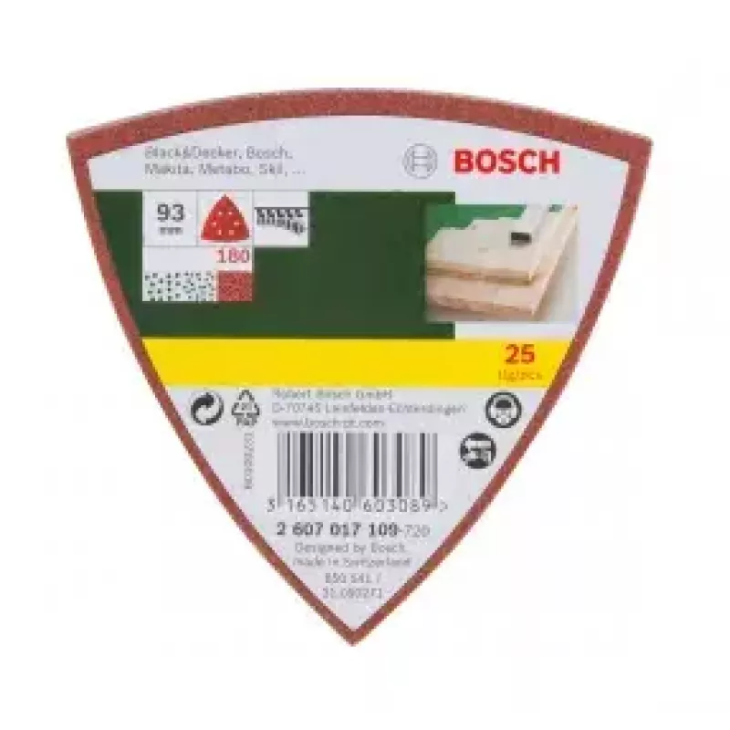 Bosch 2607017109 25 tk lihvimisleht