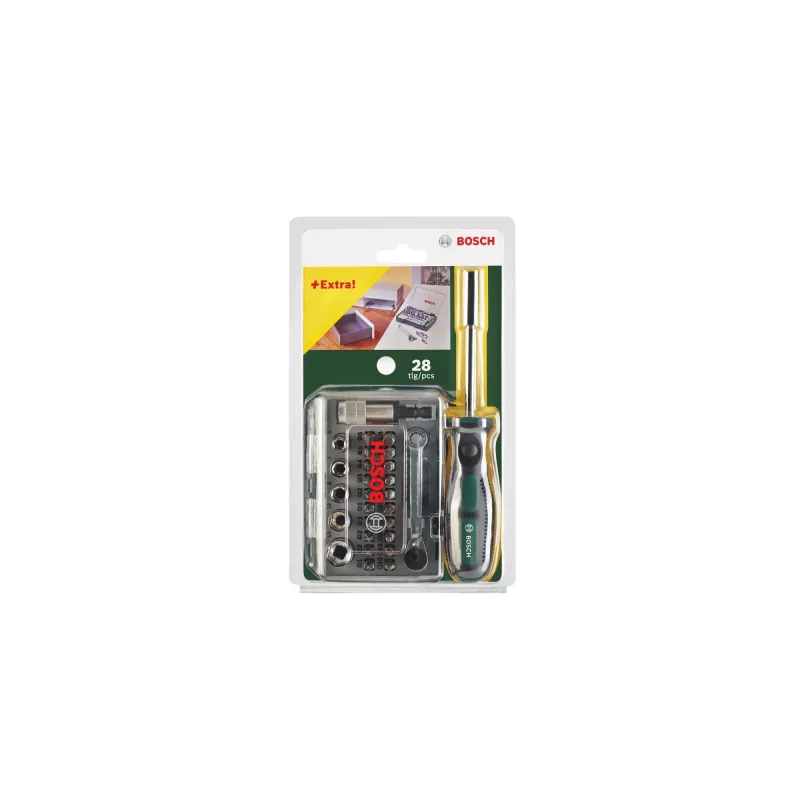 Kruvikeeramise otsakute komplekt Bosch 2 607 017 331 27 tk Kuuskant Mutter Torq-Set Phillips