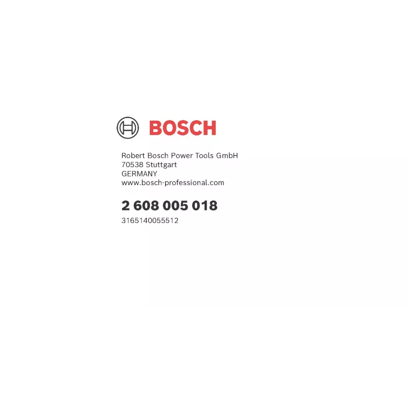 Bosch 2 608 005 018 ringsae tarvik