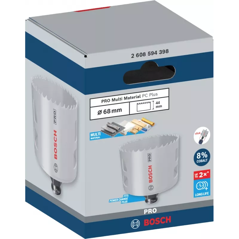 Bosch PRO 68 mm aukude saag Progressor PC Plus – mudel 2608594398 metallile ja puidule