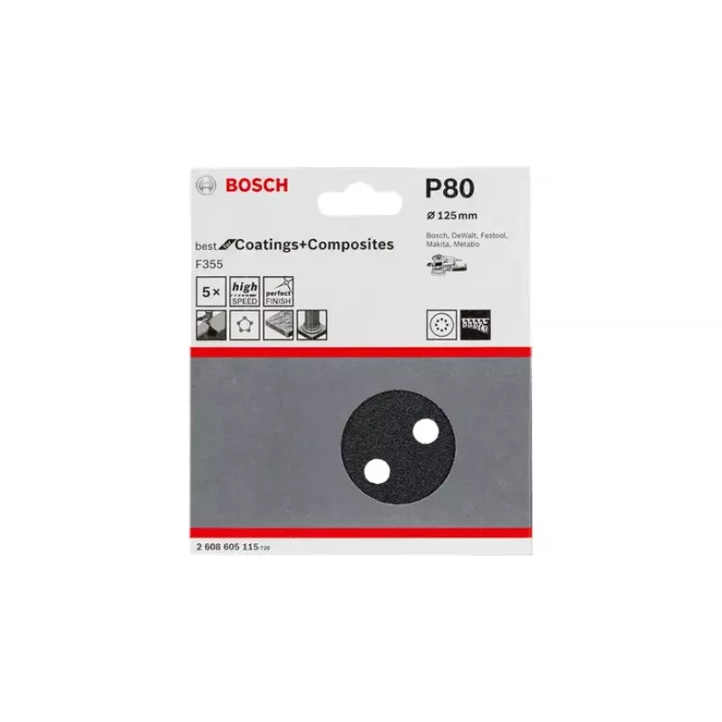 Lihvimiskettad Bosch F355 Best for Coatings and Composites