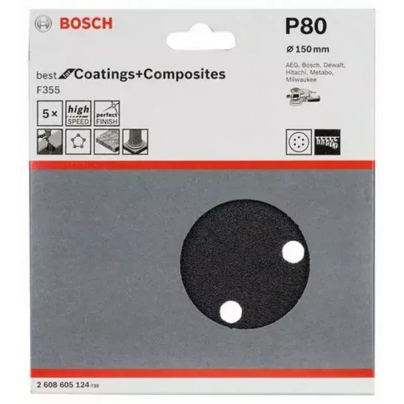 Lihvimisleht Bosch F355 5 tk