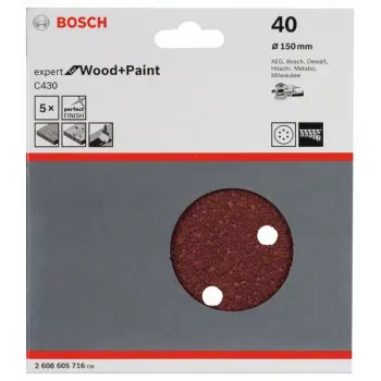 Bosch 2 608 605 716 käsilihvimistarvik Lihvpaber P40 5 tk