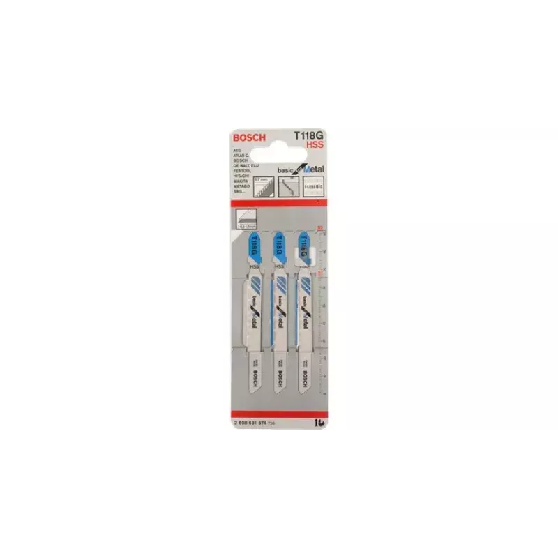 Pusleleht Bosch T 118 G Basic for Metal kiirlõiketerasest HSS
