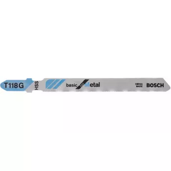 Pusleleht Bosch T 118 G Basic for Metal kiirlõiketerasest HSS