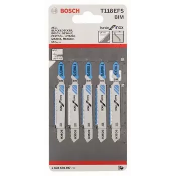 Bosch 2 608 636 497 pusle/saagimis-/tikksaeleht Pusleleht Bimetal 5 tk
