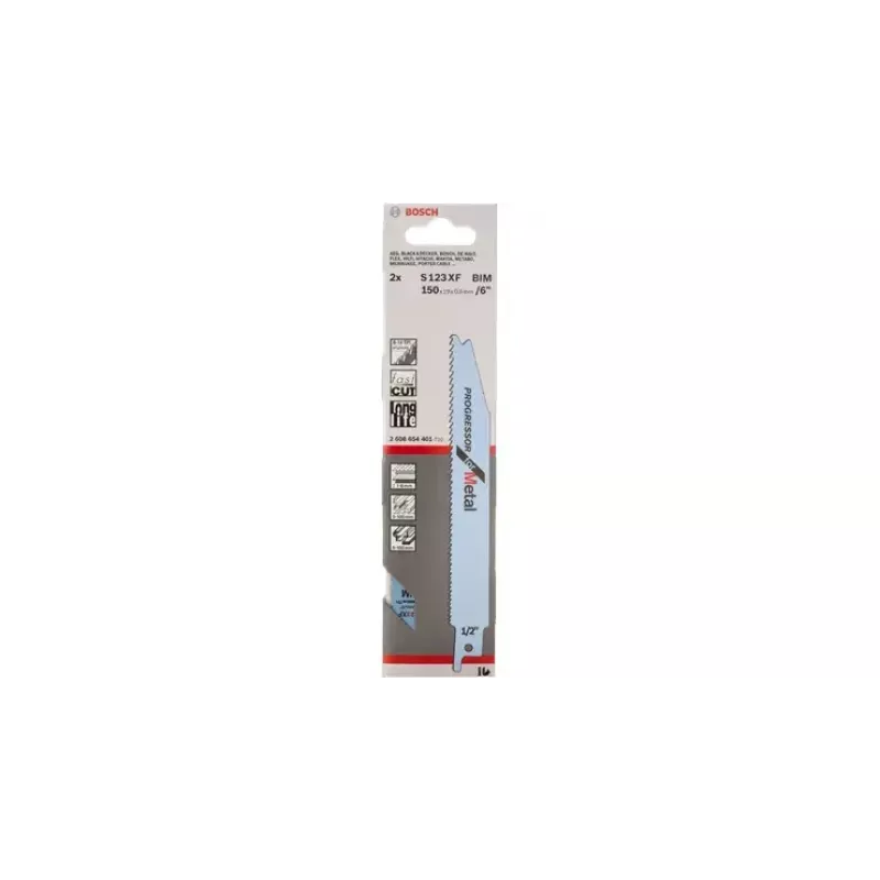 Tikksaeleht Bosch S 123 XF Progressor for Metal 10 cm HCS