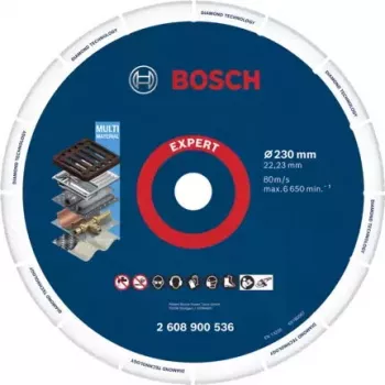 Bosch 2 608 900 536 pöörleva tööriista lihvimis-/lihvimistarvik Malm, Metall, Plast, Roostevaba teras, Teras Lõikeketas
