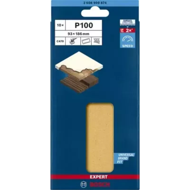 Bosch 2 608 900 874 pöörleva tööriista lihvimis-/lihvimistarvik Puit Lihvimisleht