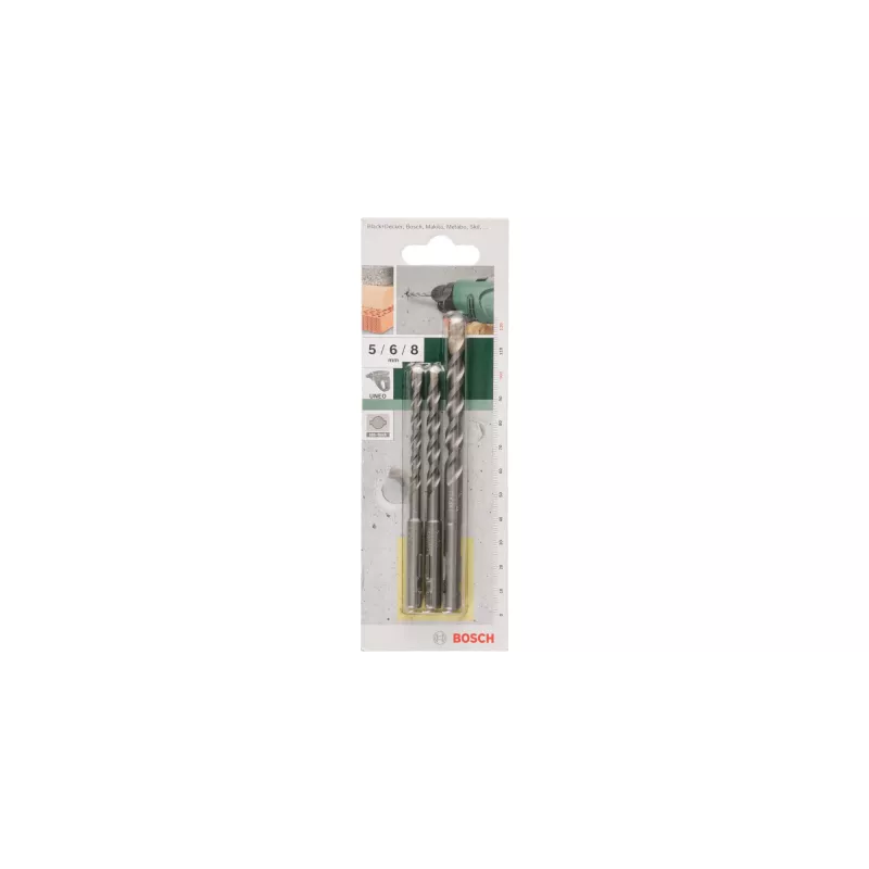 Bosch 3-osaline betoonipuuride komplekt SDS-Quick