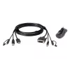 ATEN HDMI-DVI-D USB USB KVM-kaabel heliga; 1,8M USB HDMI-DVI-D turvaline KVM