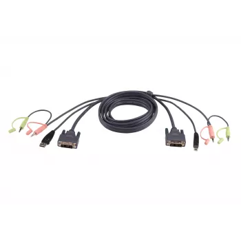 ATEN DVI-D kahekanaliga USB KVM-kaabel 3 m