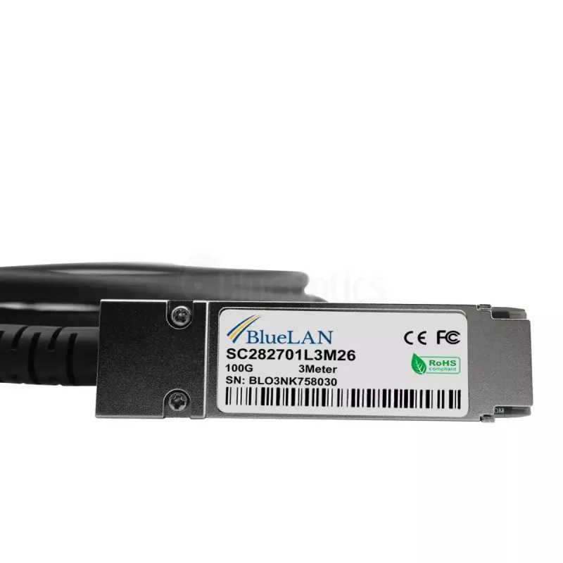 BlueOptics InfiniBand/fiiberoptiline kaabel 5 m QSFP28 4xSFP28 must