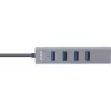 InLine USB-C 3.2 Multi Hub (4x USB-A 5Gb/s), OTG, alumiiniumkorpus