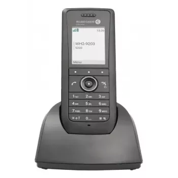 IP mobiiltelefon ALCATEL 8158s — juhtmeta telefonitoru, 2-tolline LCD 230×320, Wi-Fi a/b/g/n/ac, koodekid G.711/G.729/OPUS, must