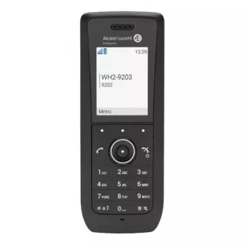 IP mobiiltelefon ALCATEL 8158s — juhtmeta telefonitoru, 2-tolline LCD 230×320, Wi-Fi a/b/g/n/ac, koodekid G.711/G.729/OPUS, must