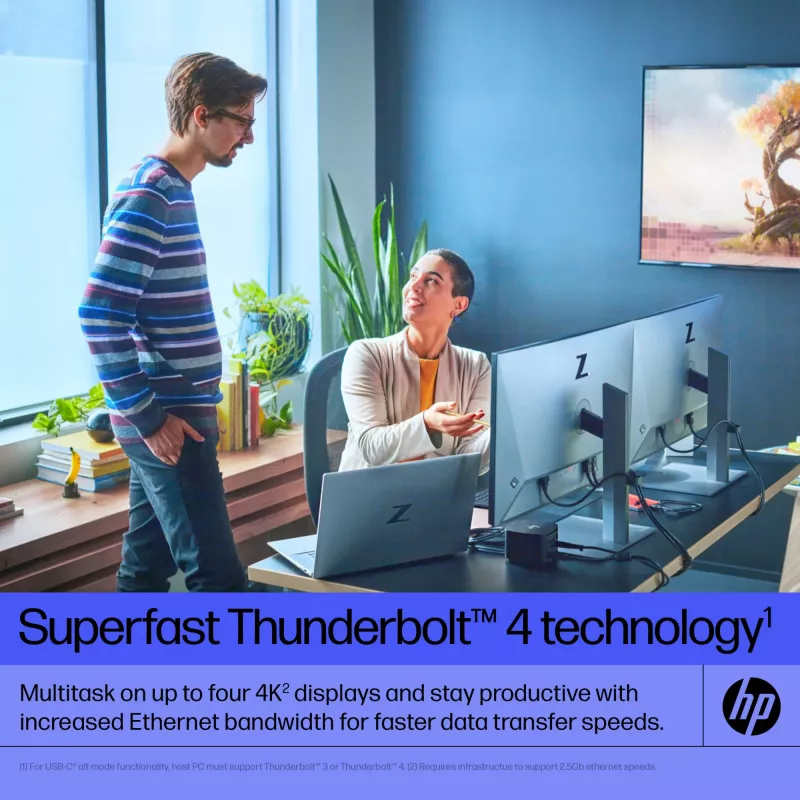 HP Thunderbolt Dock 120W G4 juhtmega dokkimisjaam, must