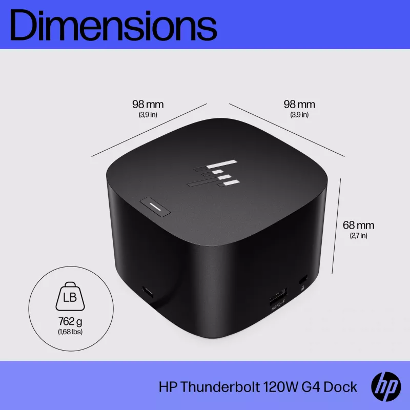 HP Thunderbolt Dock 120W G4 juhtmega dokkimisjaam, must