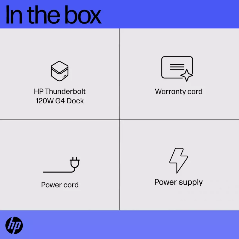 HP Thunderbolt Dock 120W G4 juhtmega dokkimisjaam, must