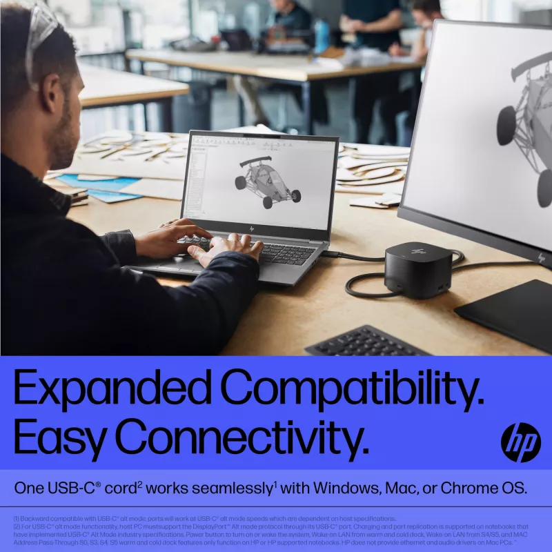 Dokkimisjaam HP Thunderbolt Dock 280W G4 juhtmega Thunderbolt 4 must