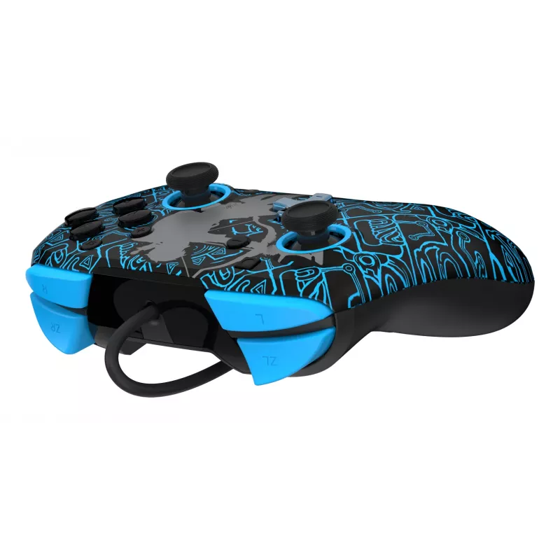 PDP Nintendo Switch Sheikah Shoot REMATCH GLOW Controller, mängupult, Nintendo Switch, Nintendo Switch Lite, Nintendo Switch OLED, D-pad, Kodu nupp, Analoog / Digitaalne, Juhtmega, USB