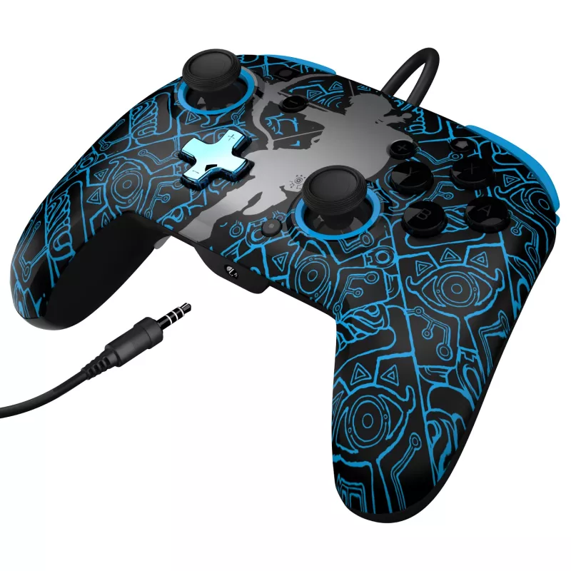 PDP Nintendo Switch Sheikah Shoot REMATCH GLOW Controller, mängupult, Nintendo Switch, Nintendo Switch Lite, Nintendo Switch OLED, D-pad, Kodu nupp, Analoog / Digitaalne, Juhtmega, USB